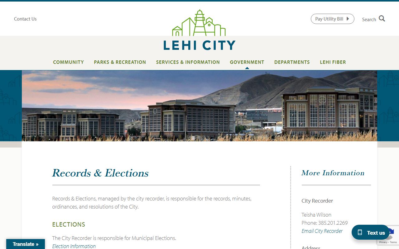 Lehi records request page for recent arrests