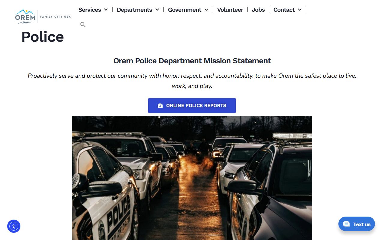Orem Police Department website for recent arrests