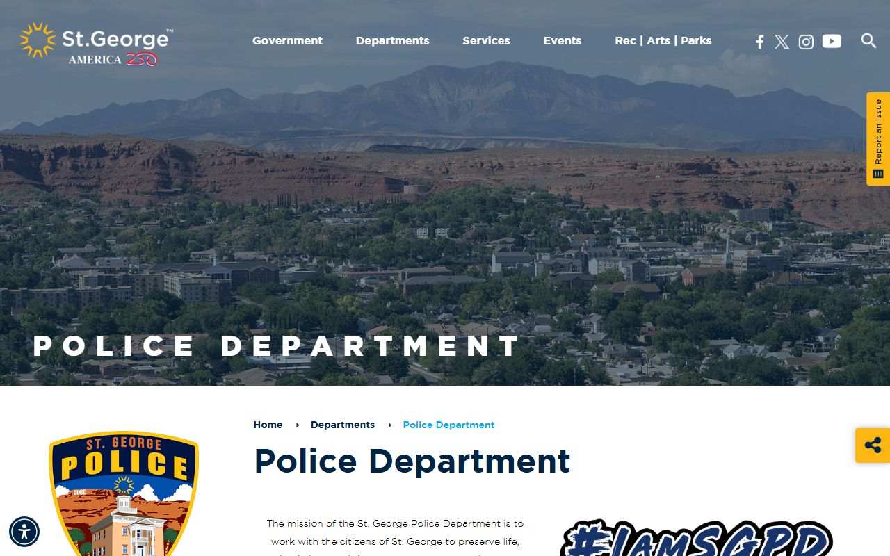 St. George Police Department website for recent arrests