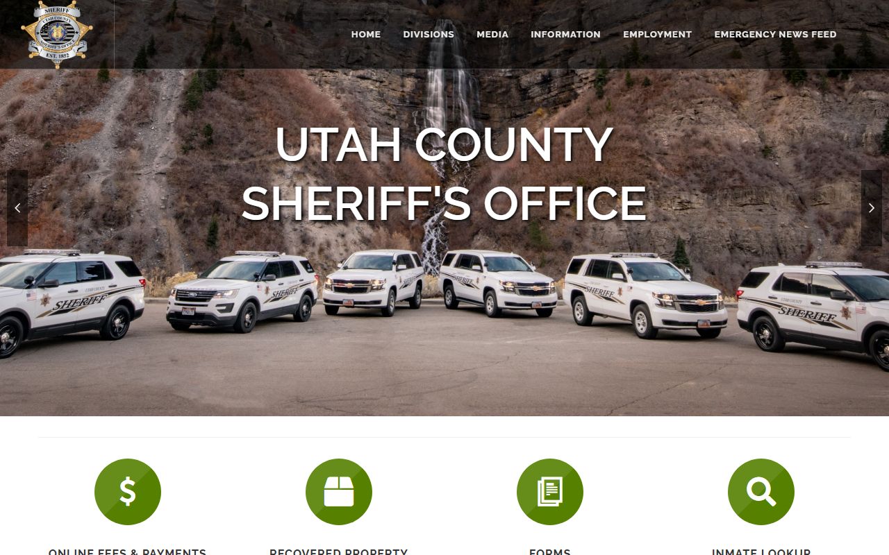 Utah County Sheriff recent arrests website