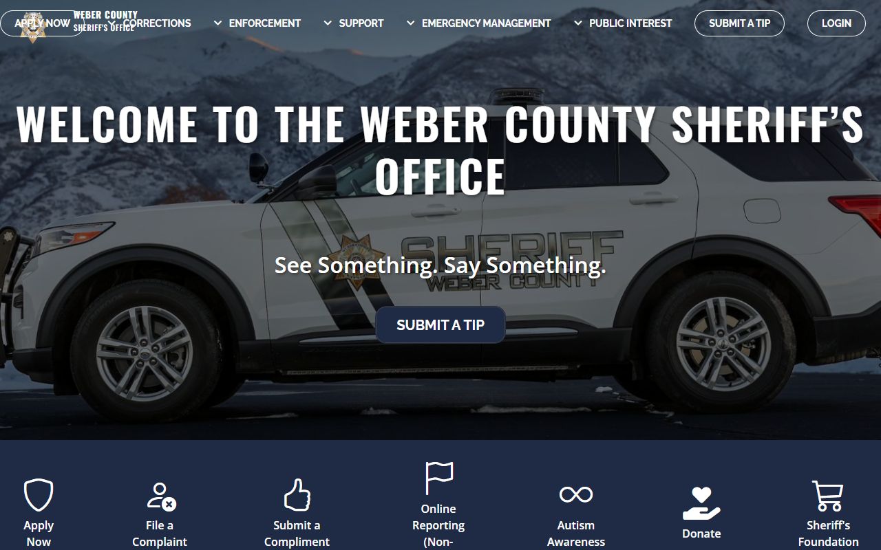 Weber County Sheriff recent arrests website